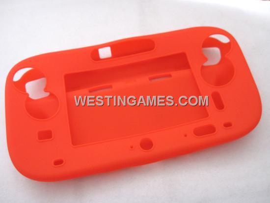 Complete Protective Silicon Case for WII U Gamepad Controller - Red