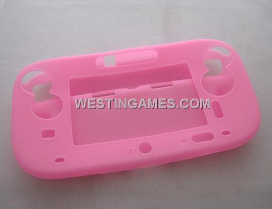 Complete Protective Silicon Case for WII U Gamepad Controller - Pink