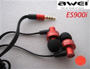 Écouteurs intra-auriculaires élégants AWEI ES900i avec microphone pour téléphone portable / iPod / iPhone / iPad / MP3 - Orange