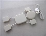 High Speed Human Shape Robot 4 Port USB 2.0 Mini Hub 03