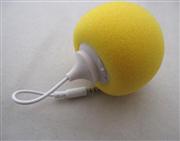 Mini Ball Speaker Audio Dock With 3.5mm Audio Jack For iPhone iPod iPad Samsung PC - Yellow 02