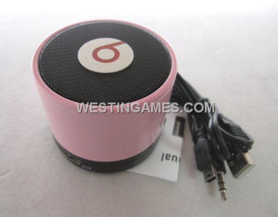 S10 Monster Beats by Dr Dre Mini Bluetooth Speaker Beatbox - Pink