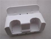 2in1 Dual Controller Charging Station w/ 2800mAh Battery Set for WII Remote & WII U Gamepad - White 02