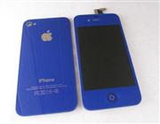 Full Lcd Screen + Touch Screen Digitizer Assembly with Back Cover for iPhone 4S - Deep Blue