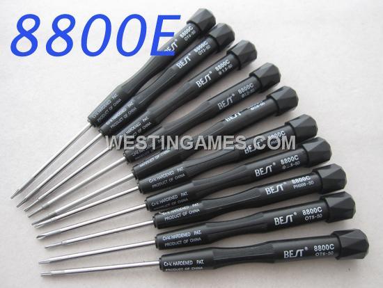 10PCS Telecom Maintenance Open Tool Screwdriver Set Contents 8800E for Mobile Phone