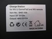 2 in 1 Dual Controller Charging Station for WII & WII U Gamepad - Black 04