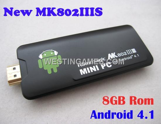 Rikomagic MK802IIIS - Android 4.1 Mini PC Google TV RK3066 Dual Core 8GB