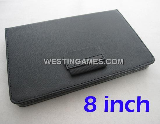 8 inch Universal Leather Cover Case for Tablet PC - 3 Colors