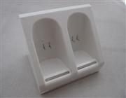 Wii Blue Light Double Charge Station Compatible with Motion Plus - White 03