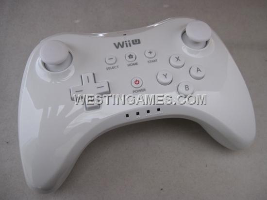 WII U Pro Controller w/ USB Charging Cable for Nintendo WII U - White
