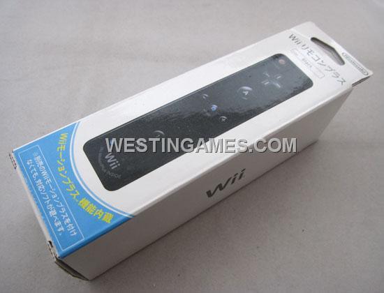 2IN1 Remote Controller with Built-in Motion Plus for Nintendo Wii / WII U - Black