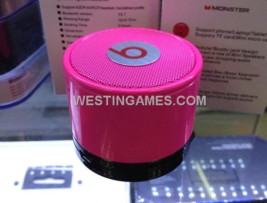 Mini Bluetooth Speaker Beatbox for Monster Beats by Dr Dre - Magenta
