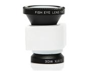 3 in 1 Camera Lens including Fisheye, Macro and Wide Angle for iPhone 5 - White