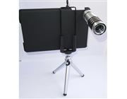 Kit d'objectif de caméra de télescope en métal Zoom 12X loupe + trépied + étui pour iPad Mini