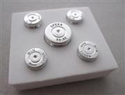Xbox 360 Controller 9mm ABXY + Guide Bullet Button Mod Kit - Silver 03