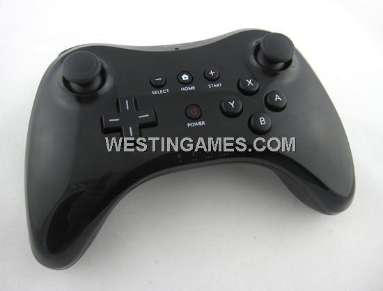 WII U Pro Controller w/ USB Charging Cable for Nintendo WII U - Black (NEUTRAL)