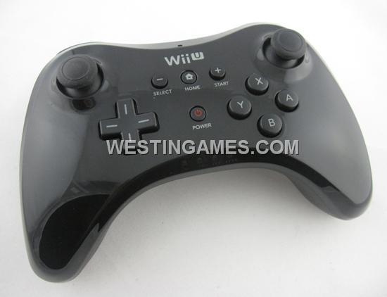 WII U Pro Controller w/ USB Charging Cable for Nintendo WII U - Black