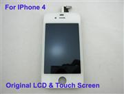 Original LCD Screen And Touch Screen Digitizer Glass Assembly for Apple iPhone 4G - White (A Grade)