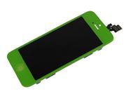 Affichage complet de l'écran LCD + assemblage de numériseur d'écran tactile avec bouton d'accueil pour iPhone 5 - vert