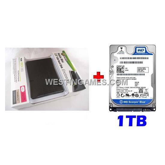 1TB/1000GB Mobile Mini External Storage 2.5 inch USB Hard Disk Drive HDD for Xbox360 Phat & Slim
