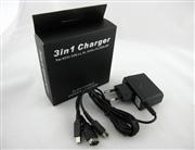 3 in 1 Power Charger Adapter for All Nintendo 3DS/DSI XL/DSI/NDSL/NDS/SP (EU)
