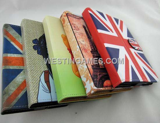 7 inch Universal PU Leather Clip Case with Carton Pattern for Tablet PC - Colorful