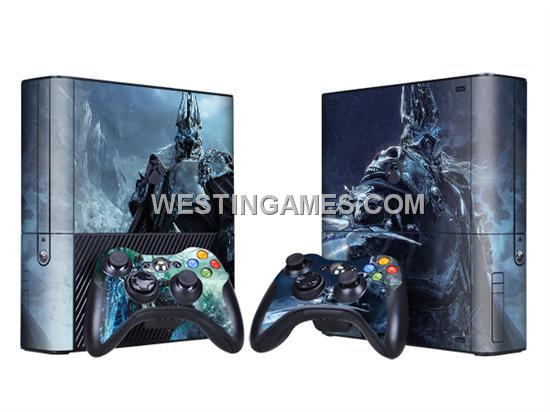 Crystal Epoxy skin Sticker Colourful for XBOX 360 E Console w/ 2 Controller Skin - 271 Themes
