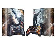 Crystal Epoxy skin Sticker Colourful for XBOX 360 E Console w/ 2 Controller Skin - 271 Themes 06