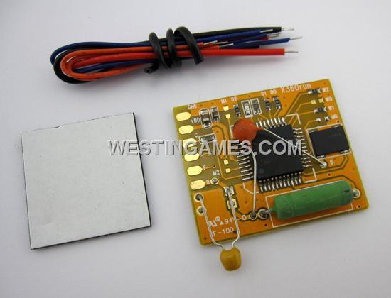 X360RUN Glitcher Board 96MHZ Crystal Oscillator w/ Slim Cable for All XBOX360 Slim