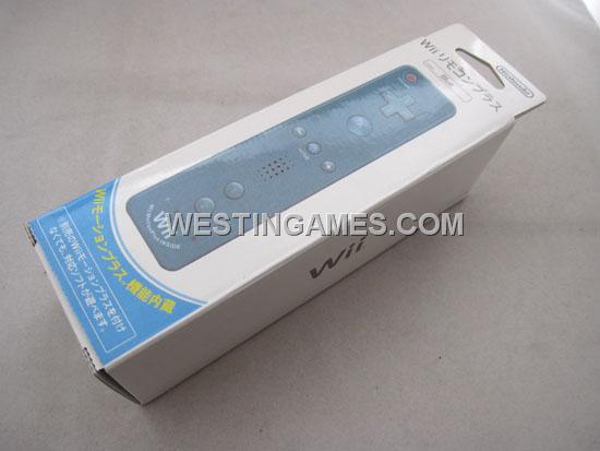 2IN1 Remote Controller with Built-in Motion Plus for Nintendo Wii / WII U - Blue