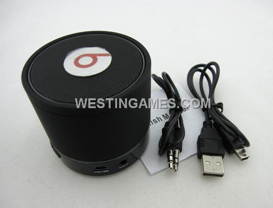 S08 Mini Bluetooth HD Speaker with LED Light for Beats by Dr Dre Beatbox - Black