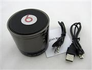 S08 Mini Bluetooth HD Speaker with LED Light for Beats by Dr Dre Beatbox - Brilliant Black