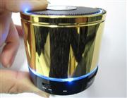 S08 Mini Bluetooth HD Speaker with LED Light for Beats by Dr Dre Beatbox - Gold 05