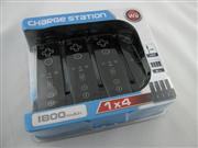 Wii 1X4 charge station black