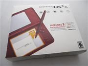 Nintendo DSI XL/LL Game Consoles System Wine Burgundy Red (Refurbished) 06
