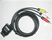 Original AV Cable for XBOX 360 Slim to TV - Black 05