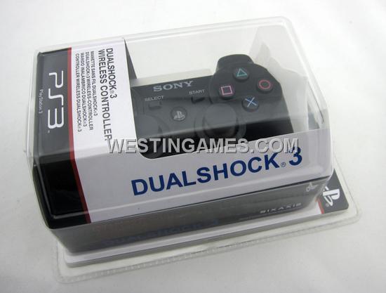 Original Sony PS3 Wireless Controller Dualshock Sixaxis With Packing - Black (Refurbished)