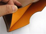 8 inch Universal Cow Leather Pouch Bag for Tablet PC - Black/Brown 05