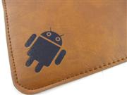 10 inch Universal Cow Leather Pouch Bag for Tablet PC - Black/Brown 03