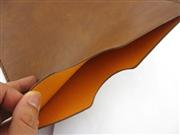 10 inch Universal Cow Leather Pouch Bag for Tablet PC - Black/Brown 04