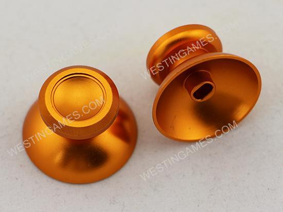 Quality A Metal Mod Joystick Analogue Thumbsticks for XBOX ONE Chontroller - Golden (2 PCS)