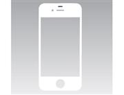 OEM Replacement Front Screen Glass Lens Parts for iPhone 4G - White