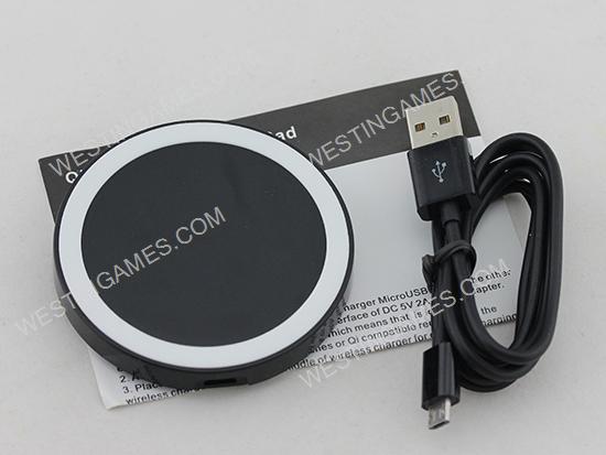 Qi Q5 Universal Wireless Charging Pad Wireless USB Charger Stand Samsung iPhone HTC - Black 02