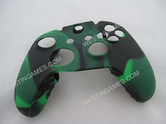 Protective Silicone Skin/Case for XBOX ONE Controller Camouflage - Green/Black (Nude Packs)