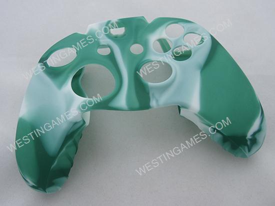 Protective Silicone Skin/Case for XBOX ONE Controller Camouflage - White/Green (Nude Packs)