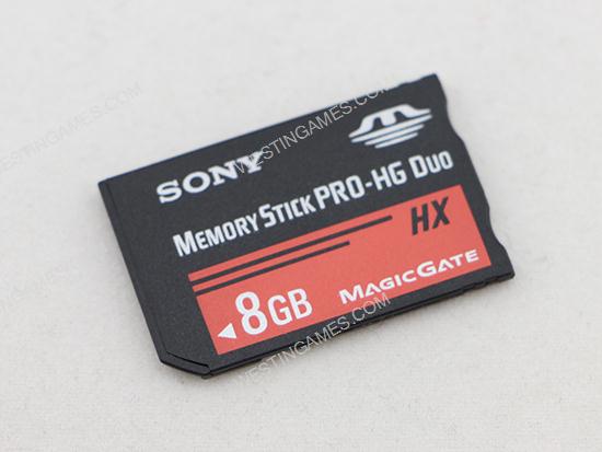 Sony Memory Stick Pro Duo 8gb Flash Card (Red)