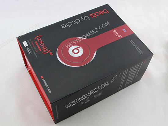 New Solo HD High Definition Over-Ear Headphones with ControlTalk for Beats - Red (A+)