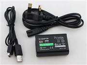 AC Adapter Power Supply with USB Cable for PlayStation Vita PSVITA (UK Plug)