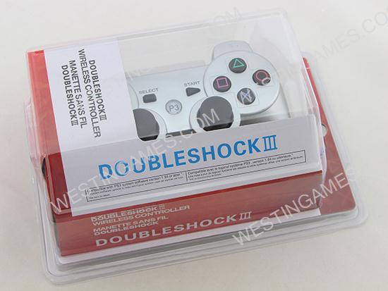 Dual Shock DualShock 3 Wireless Bluetooth SIXAXIS Controller Silver for All PS3 (NEUTRAL)