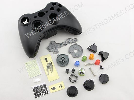 Housing Shell Case for XBOX 360 Wireless Controller Black